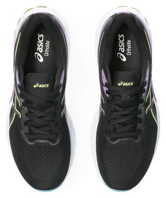 Chaussures de Running Asics GT-1000 12 Noir Jaune Femme