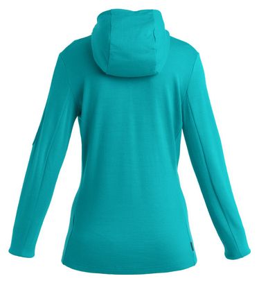 Icebreaker Merinos Quantum III Turquoise Women's Hooded Jacket