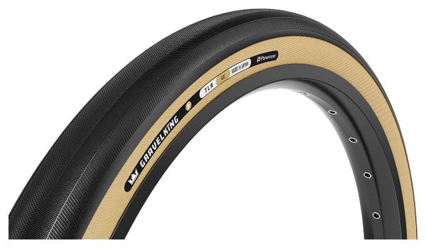 Panaracer GravelKing R Pneumatico Gravel 700 mm Tubeless Ready Folding ZSG Gravel Compound BeadLock TuffTex R Black Amber Sidewall