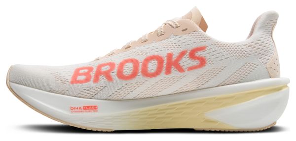 Chaussures Running Brooks Hyperion 2 Blanc/Corail Femme