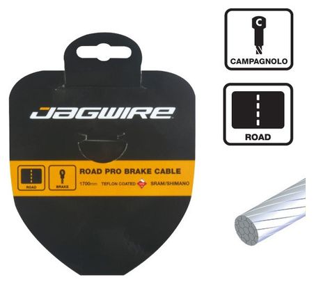 Câble de frein Jagwire Road Brake Cable-Slick Stainless-1.5X2750mm-Campagnolo