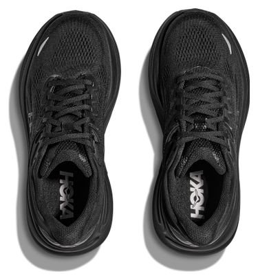 Zapatillas de Running Hoka Bondi 9 Grandes Negras Hombre