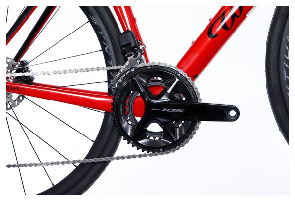Wilier Triestina Filante SL Rennrad Shimano 105 Di2 12S 700 mm Rot 2025