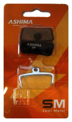 ASHIMA Coppia di Pastiglie AVID Trail 4 pistons / SRAM Guide - Semi Metalliche Acciaio