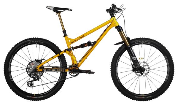 Producto Reacondicionado - Bicicleta de Montaña Tout-Suspendu Producción Privada Shan N°5 Sram XX1 11V Amarillo 2017