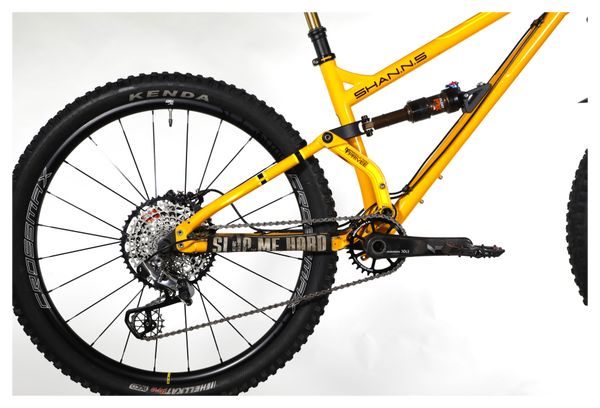 Prodotto ricondizionato - Mountain Bike Tout-Suspendu Produzione Privata Shan N°5 Sram XX1 11V Giallo 2017