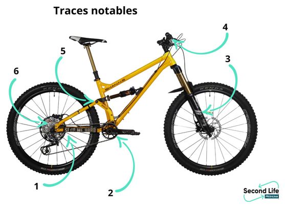 Prodotto ricondizionato - Mountain Bike Tout-Suspendu Produzione Privata Shan N°5 Sram XX1 11V Giallo 2017