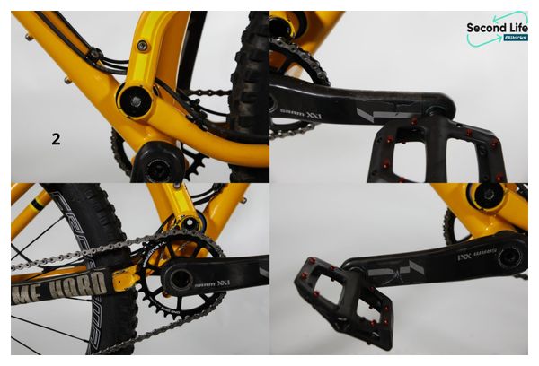 Prodotto ricondizionato - Mountain Bike Tout-Suspendu Produzione Privata Shan N°5 Sram XX1 11V Giallo 2017