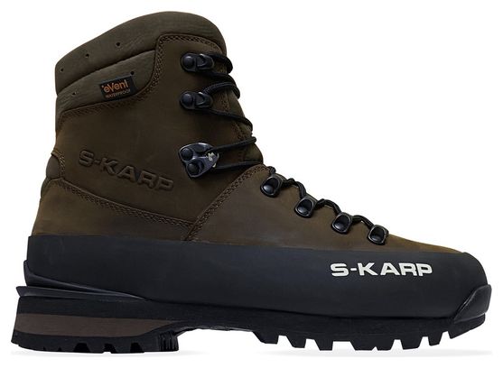 Chaussures trekking S-KARP Omu FXT  marron  cuir naturel  semelle Vibram Foura Micro