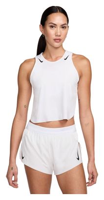 Canotta Nike AeroSwift White Crop Donna