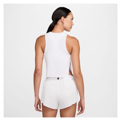 Canotta Nike AeroSwift White Crop Donna