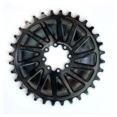 Plateau Shift Up noir (SRAM Boost 8 trous)