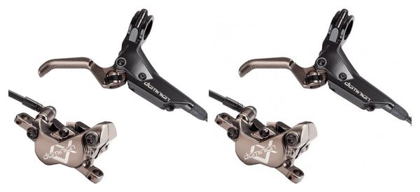 Hayes Dominion A4 Disc Brake Pair (without disc) Black / Bronze