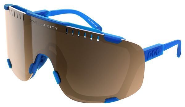 POC Devour Opal Blue Sonnenbrille - durchscheinend braun/silber verspiegelte Gläser