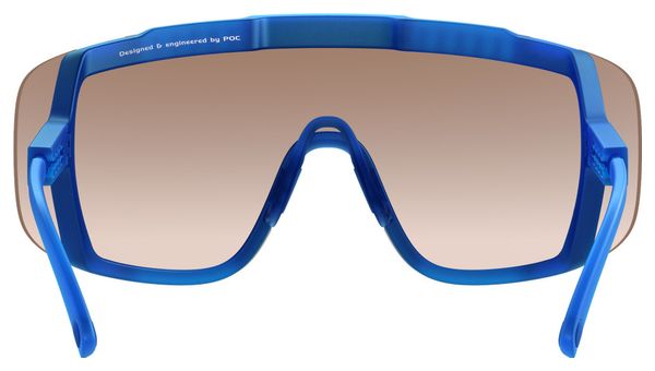POC Devour Opal Blue Sunglasses - Translucent Brown/Silver Mirror Lenses