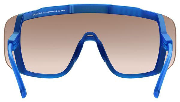 POC Devour Opal Blue Sunglasses - Translucent Brown/Silver Mirrored Lenses