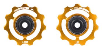 CyclingCeramic Pulley Wheels für Shimano 12V 9200/8200 Gold
