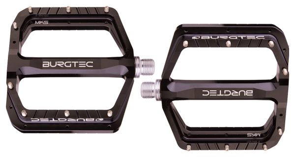 Pair of Burgtec Penthouse MK5 Flat Pedals Black