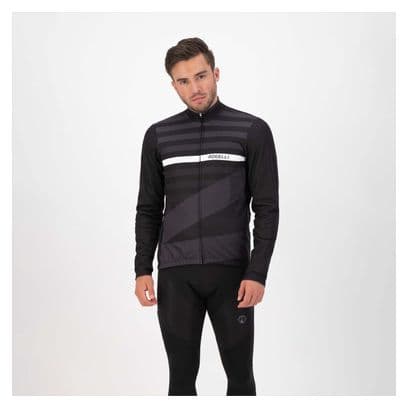 Veste Velo Hiver Rogelli Stripe - Homme - Noir/Blanc