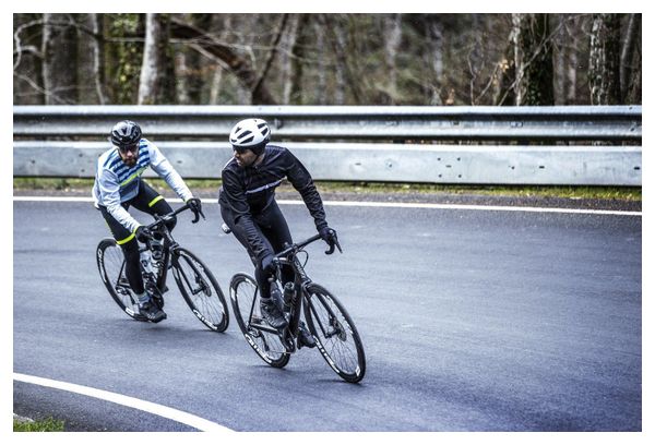 Veste Velo Hiver Rogelli Stripe - Homme - Noir/Blanc