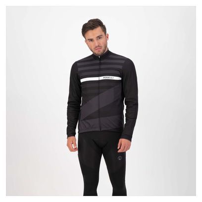 Veste Velo Hiver Rogelli Stripe - Homme - Noir/Blanc