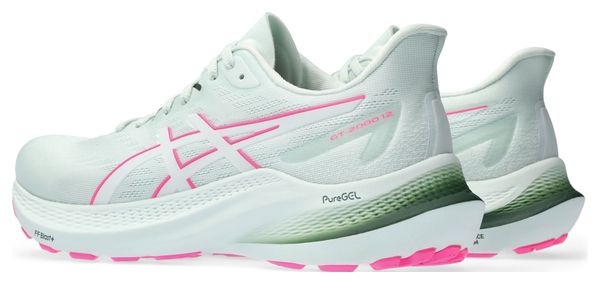 Chaussures de Running Asics GT-2000 12 Vert Rose Femme