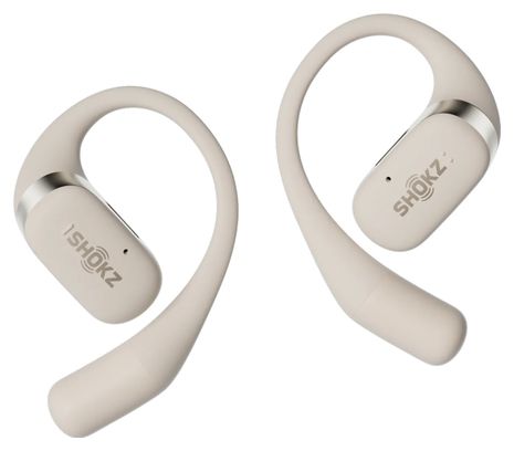 Shokz OpenFit Bluetooth Earbuds Beige