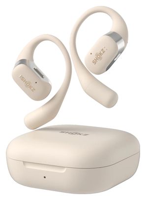 Shokz OpenFit Bluetooth Earbuds Beige
