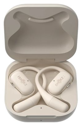 Shokz OpenFit Bluetooth Earbuds Beige