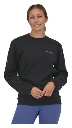 Unisex Patagonia Fitz Roy Icon Uprisal Crew Sweatshirt Black