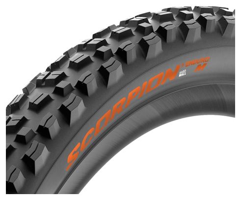 Neumático Pirelli Scorpion Enduro M 29'' Tubeless Soft SmartGrip Gravity HardWall Naranja para bicicleta de montaña