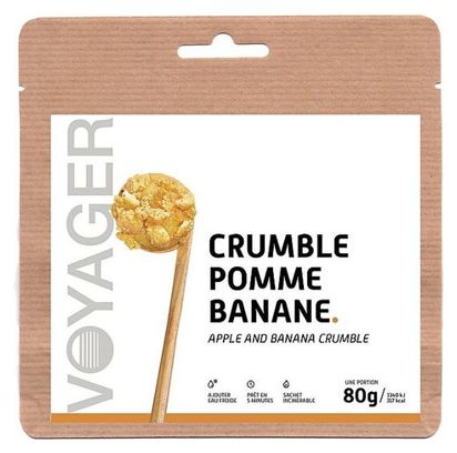 Dessert Lyophilisé Voyager Crumble Pomme Banane 80g