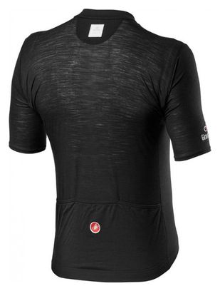 Castelli Heritage Maglia Nera Kurzarmtrikot Schwarz