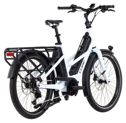 Vélo Cargo Longtail Électrique Cube Longtail Sport Hybrid 725 Shimano Deore 10V 725 Wh 26'' Blanc Flash 2024