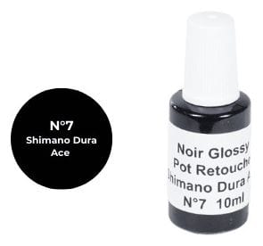 Peinture de Retouche Noir Glossy Pour Composants Shimano Dura-Ace 12V – 10 ml