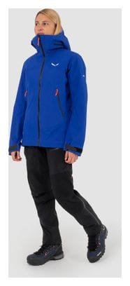 Waterdichte dames Jas Salewa Ortles 3L Gore-Tex Blauw