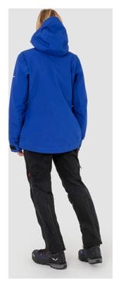 Chaqueta impermeable para mujer Salewa Ortles 3L Gore-Tex Azul