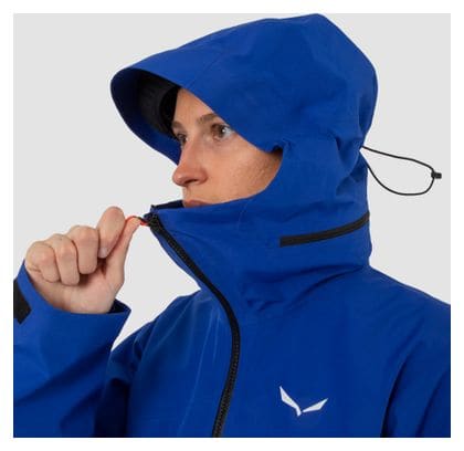 Waterdichte dames Jas Salewa Ortles 3L Gore-Tex Blauw