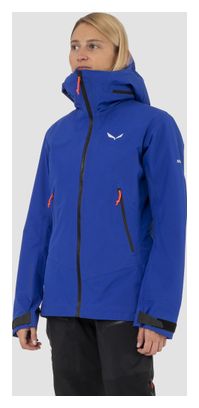 Waterdichte dames Jas Salewa Ortles 3L Gore-Tex Blauw