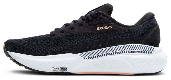 Zapatillas de running Brooks Adrenaline GTS 24 para mujer Negro/Coral