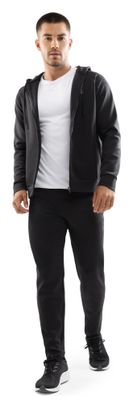 Pantalon de jogging jambes droites homme Fitness Transform Noir
