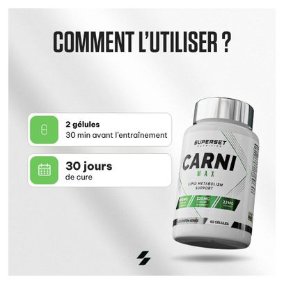 Carni Max (60 Caps) - Superset Nutrition - L-carnitine