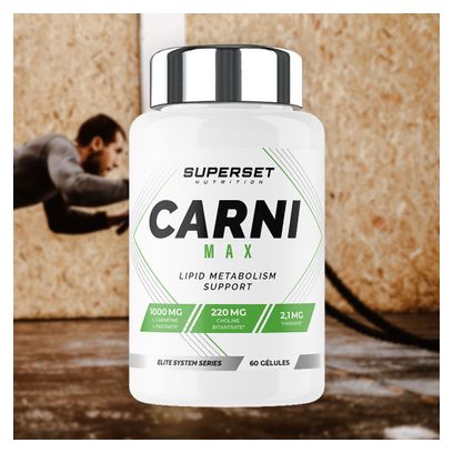 Carni Max (60 Caps) - Superset Nutrition - L-carnitine