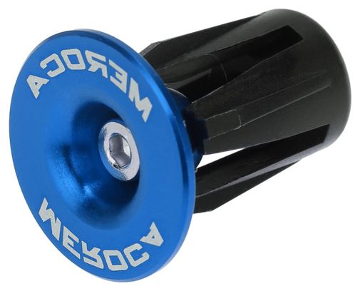 Bouchons de cintre vélo – 22 à 24 mm – Vis M4 – Bleu