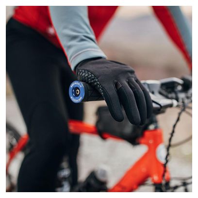Bouchons de cintre vélo – 22 à 24 mm – Vis M4 – Bleu