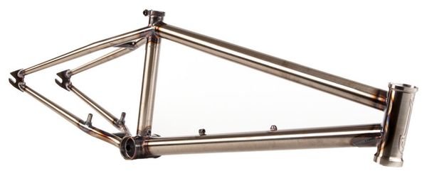 BMX S and M CCR Frame Silver Gloss Clear