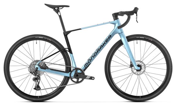 Vélo de Gravel Électrique Mondraker Dusty R Sram Apex 12V 350Wh 700mm Bleu/Jaune 2025