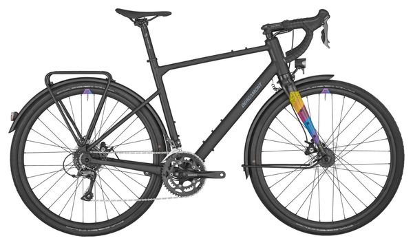 Bicicleta de viaje Bergamont Grandurance RD 3 con Shimano Claris de 8 velocidades, 700 mm, color negro - Bicicleta de exposición