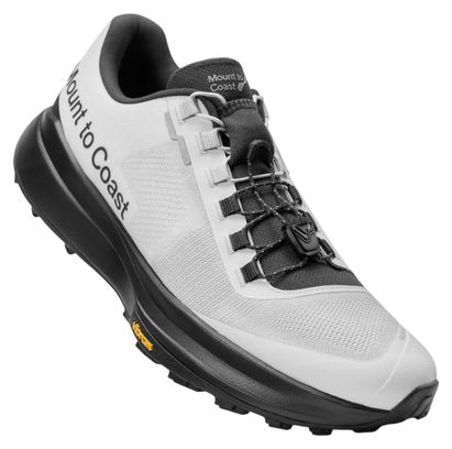 Mount To Coast T1 Men's Trail Running Shoes (White/Black)