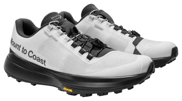 Mount To Coast T1 Men's Trail Running Shoes (White/Black)